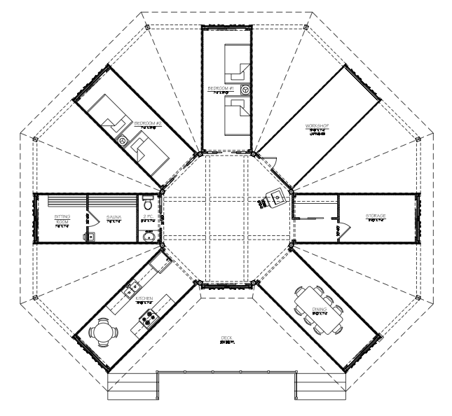 Project 'Octopod' Shipping Container Cabin | Sea Container Cabin