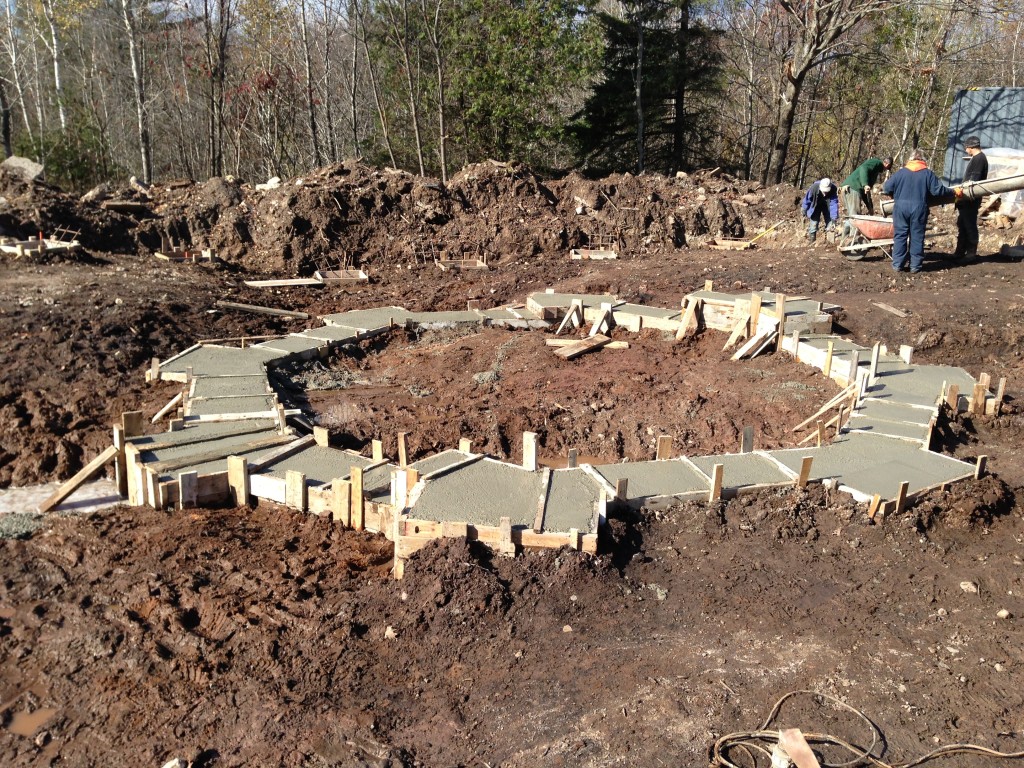 Building Foundations for a Rocky Landscape - Sea Container Cabin