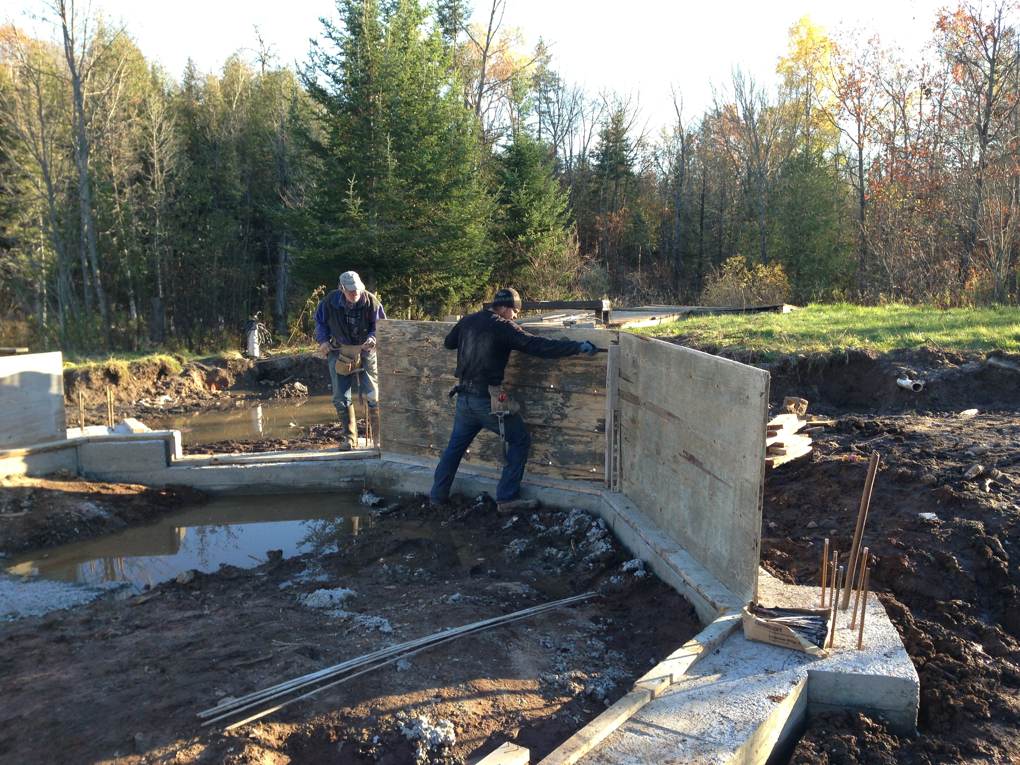 sea container cabin foundations 1