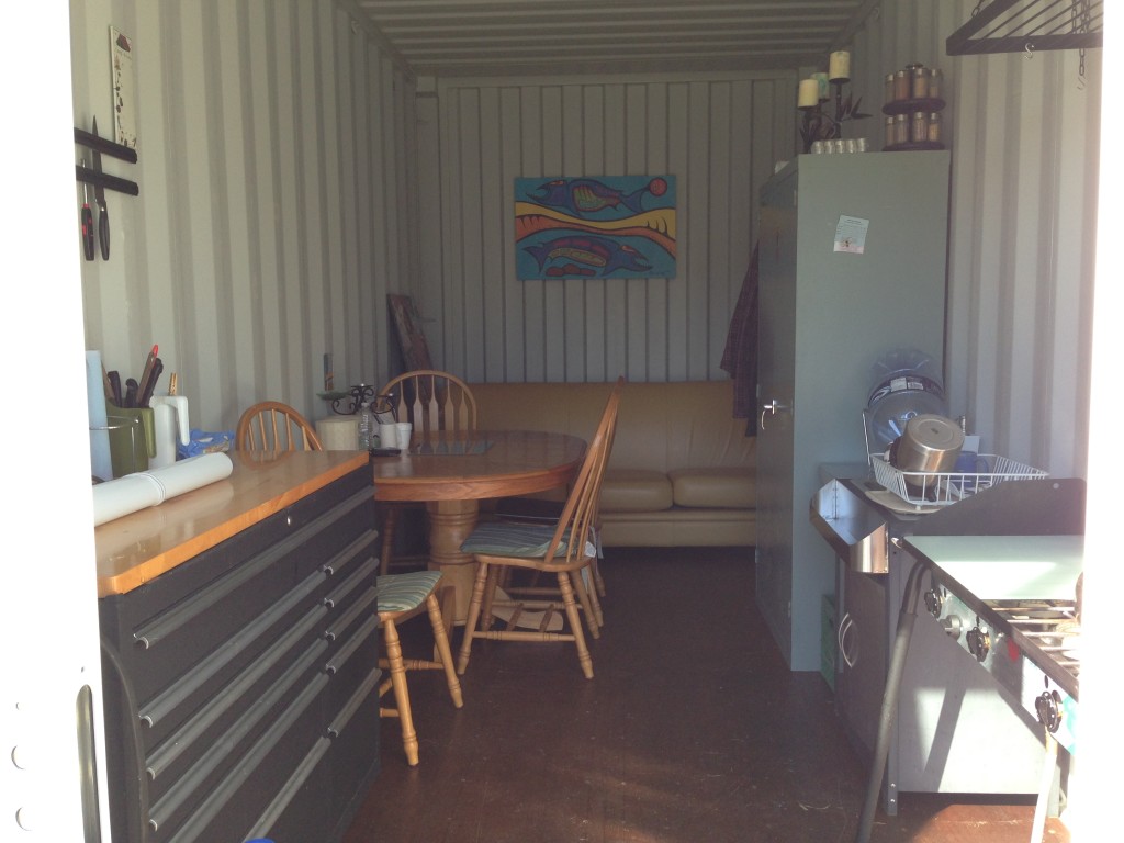shipping container temp construction office 1