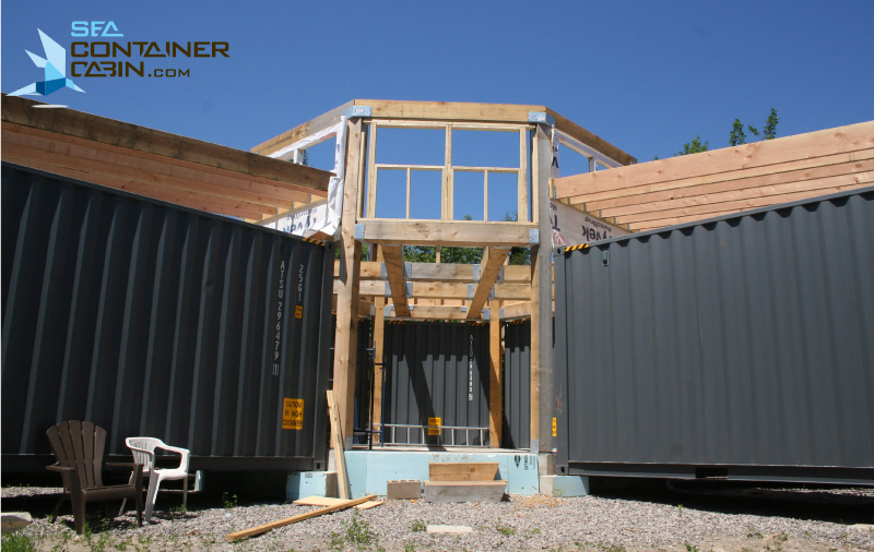 Shipping-Container-Cabin-External-Framing-of-Windows-Workbench