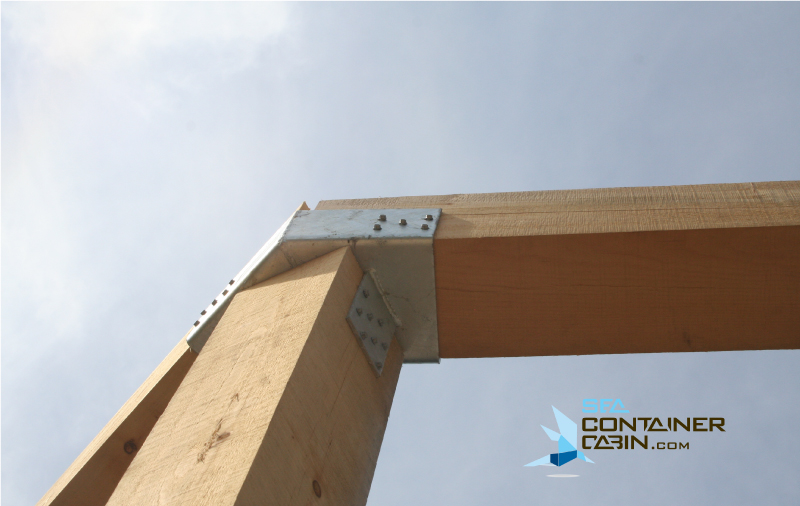Shipping-Container-Cabin-Post-Beam-Bracket-Workbench